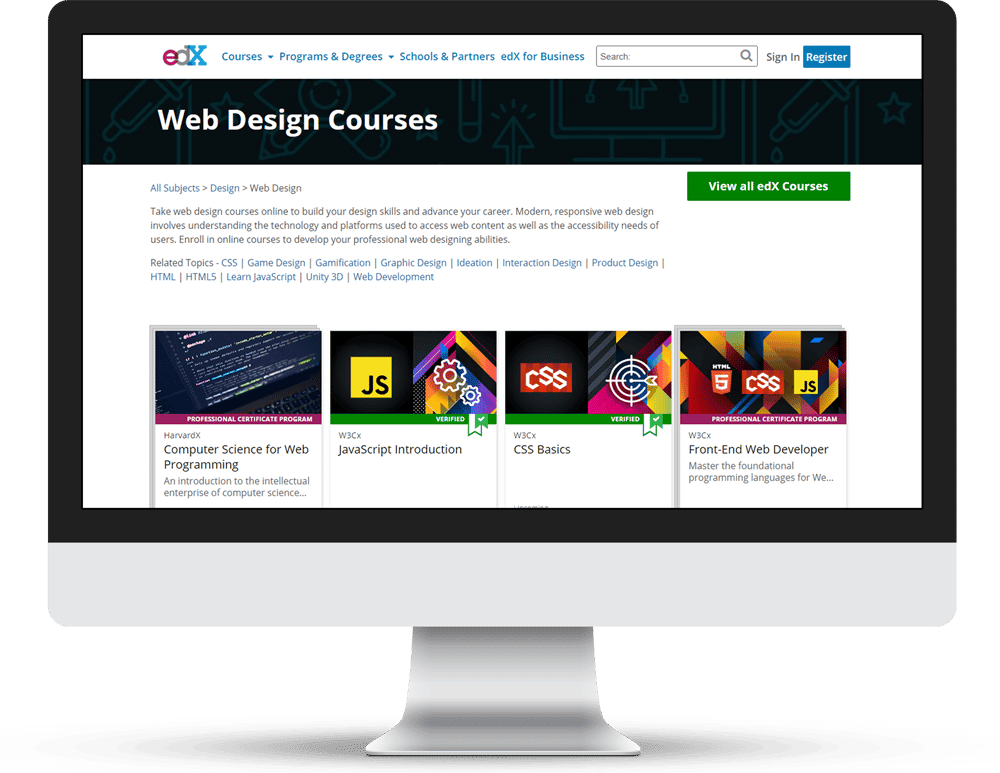 EdX Web Design Course Online